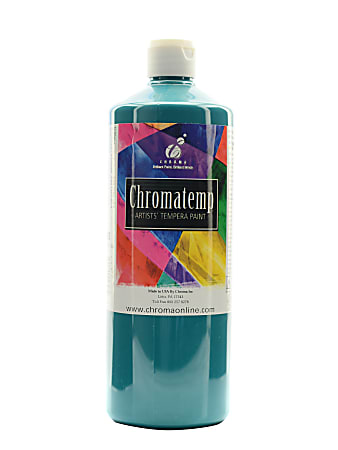 Chroma ChromaTemp Artists&#x27; Tempera Paint, 32 Oz, Turquoise,