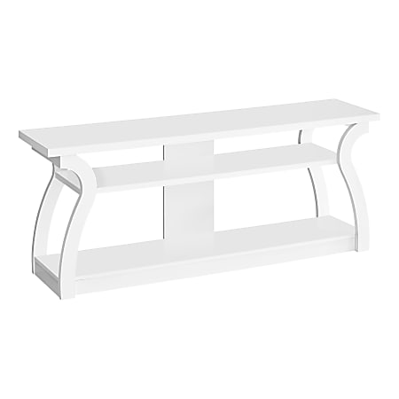 Monarch Specialties Mullen TV Stand For 58" TVs, White