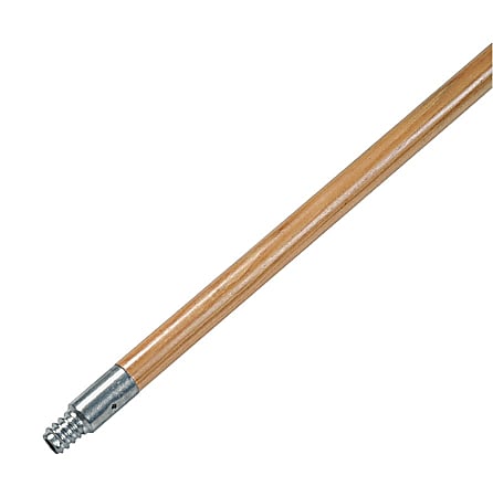 Pro Line Metal-Tip Threaded Hardwood Broom Handle, 15/16"