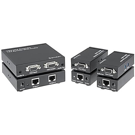 KanexPro VGA 1x2 Extender over CAT5e/6 with Audio