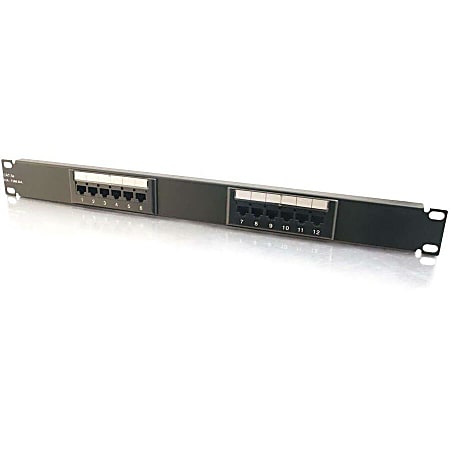 C2G 12-Port Cat5E 110-Type Patch Panel - 12 x RJ-45