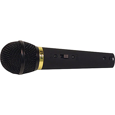 Pyle Unidirectional Dynamic Handheld Wired Microphone, Black