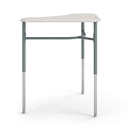 HON SmartLink 36”W Triangle Student Desks, White, Set Of 2 Desks