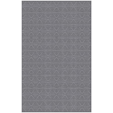 GelPro NeverMove Beckham Area Rug, 5' x 8', Gray