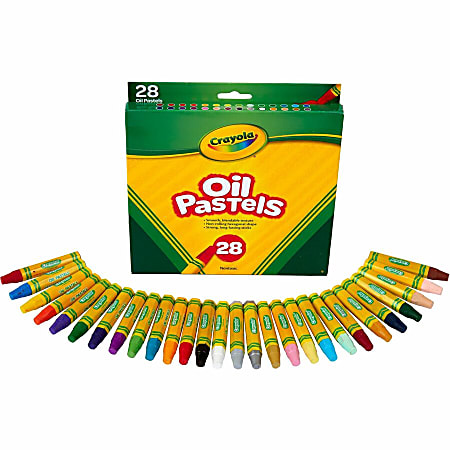 Crayola® Oil Pastels, Assorted Colors, Set Of 28 Pastels