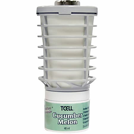 Rubbermaid Commercial TCell Dispenser Fragrance Refill - 6000 ft³ - Cucumber Melon - 60 Day - Odor Neutralizer, VOC-free, Recyclable - 1 Each