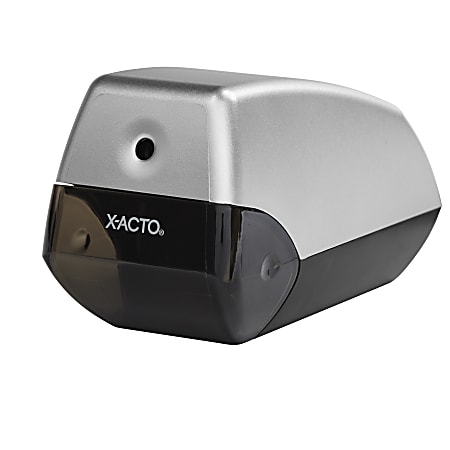 X-ACTO® Helix Electric Pencil Sharpener, Silver/Black