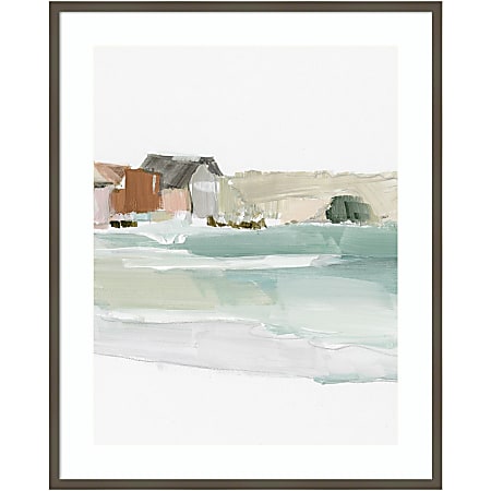 Amanti Art Seaside Tranquility II by Susan Pepe Wood Framed Wall Art Print, 33”W x 41”H, Gray