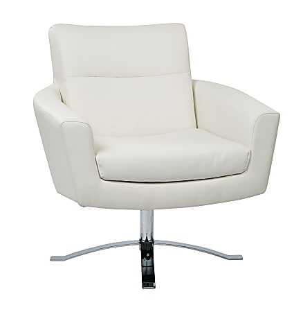 Office Star™ Avenue Six Nova Arm Chair, White/Chrome