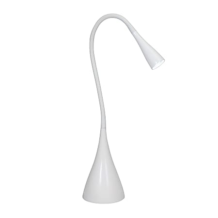 Lumisource LED Desk Lamp, 6"H, White Shade/White Base