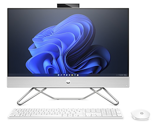 HP 24-df0096 All-in-One Desktop, 23.8" Touch Screen, AMD Ryzen 5, 8GB Memory, 1TB Hard Drive, Windows® 11, 1K0H5AA#ABA