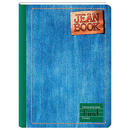 Norma Notebook, Jean, Classic 1st Primary, 7-1/2" x 9-3/4”, 80 Sheets, Blue, Total Qty 1