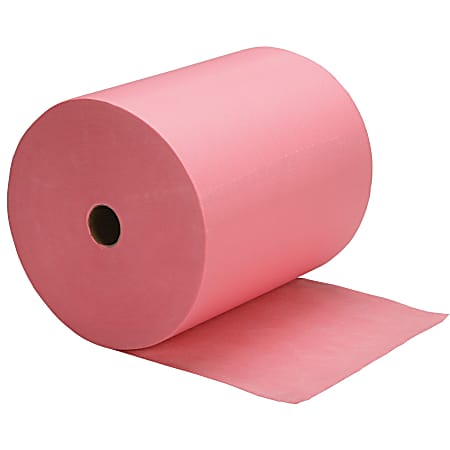 SKILCRAFT Industrial Shop Towels Red Fiber Paper Low Linting Tear Resistant Disposable For Multi Surface Multipurpose 472 Roll