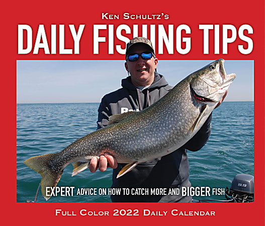 Willow Creek Press Page-A-Day Daily Desk Calendar, 5-1/2" x 6-1/4", Daily Fishing Tip, January To December 2022