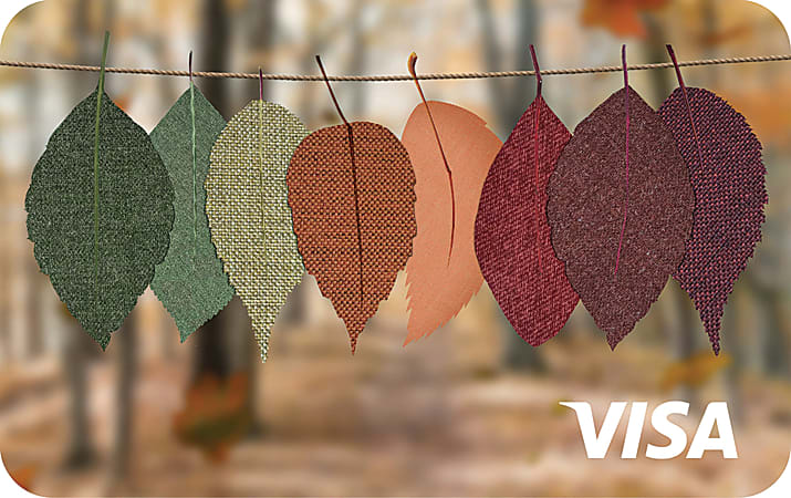Fall Prepaid Visa, $15.00
