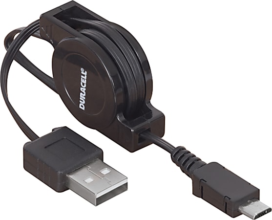 Duracell® Retractable USB Sync & Charge Cable