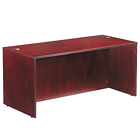 Alera® Verona Veneer Series 66" Straight Front Desk Shell, 29 1/2"H x 66"W x 30"D, Mahogany
