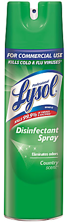 Lysol® Disinfectant Spray, Country Scent, 19 Oz Bottle, Case Of 12