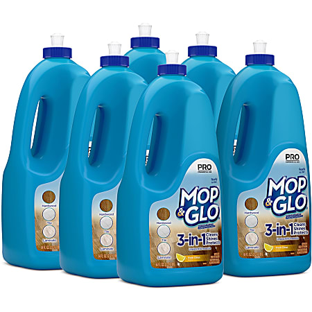 Mop & Glo Multi-Surface Floor Cleaner, Lemon Scent,