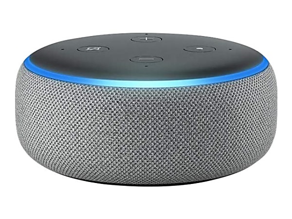 Amazon Echo Dot (3rd Generation) - Smart speaker - Bluetooth, Wi-Fi - App-controlled - heather gray