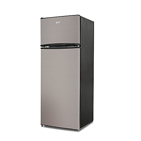 Commercial Cool 7.7 Cu. Ft. Freezer And Top Mount Fridge, Silver