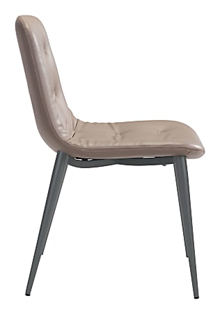 Zuo Modern Tangiers Dining Chairs Taupe Set Of 2 Chairs - Office Depot