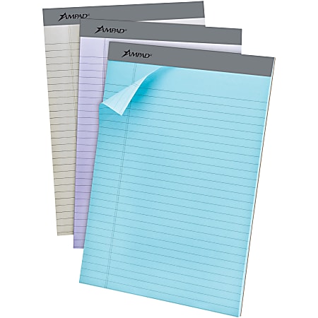Ampad Pastel Perforated Pad - 50 Sheets - 0.34