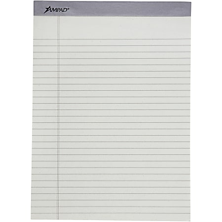 Ampad Pastel Perforated Pad - 50 Sheets - 0.34