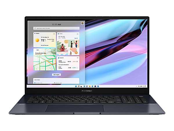 Asus® Zenbook Pro 17 UM6702 Laptop, 17.3" Touchscreen, AMD Ryzen 7, 16GB Memory, 512GB Solid State Drive, Tech Black, Windows® 11 Home, WiFi 6