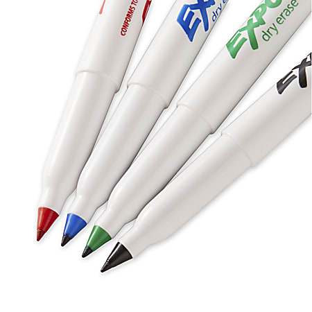 EXPO Low Odor Ultra Fine Tip Dry Erase Markers Assorted Colors Pack Of 36 -  Office Depot