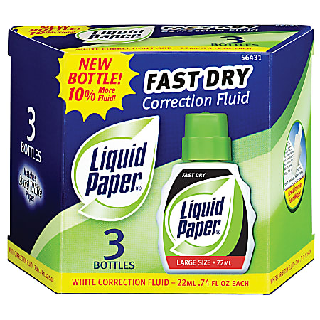 Paper Mate® Liquid Paper® Correction Fluid, Fast Dry