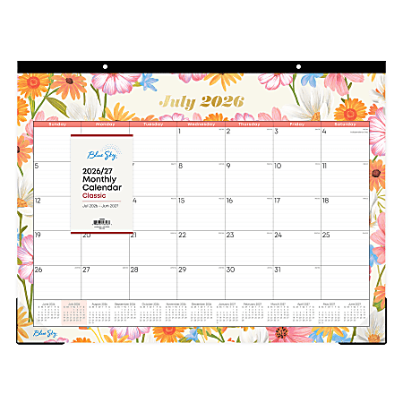 DESK PAD PLANNING CALENDAR BS JULIEN LIGHT - 22X17 AY26-27 MONTHLY 