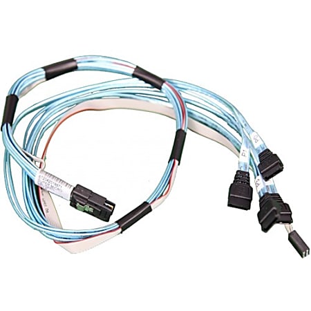 Supermicro SAS Cable - 2.30 ft SAS Data Transfer Cable - First End: SFF-8087 Mini-SAS - Second End: 4 x SAS