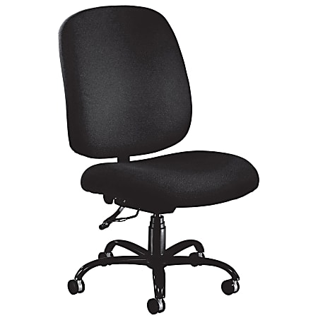 OFM Big And Tall Fabric Chair, Black