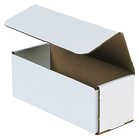 Partners Brand 16" Corrugated Mailers, 5"H x 5"W x 16"D, White, Pack Of 50