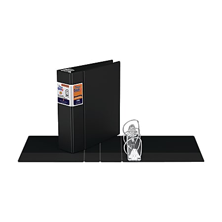Stride® QuickFit® Heavy-Duty Commercial D-Ring Binder, 3" Ring, Black