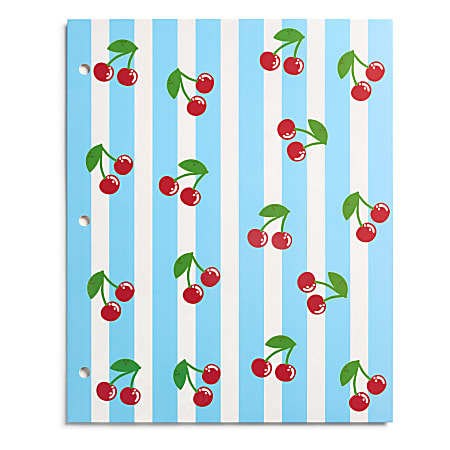 Eccolo BTS 2-Pocket Folder, 8-1/2" x 11", Cherries