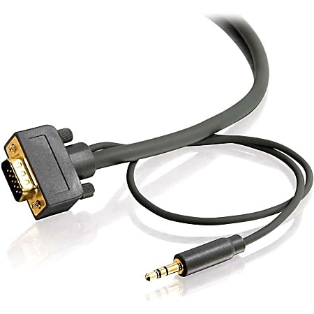 C2G Flexima HD15 UXGA + 3.5mm Stereo Audio Monitor Cable, 35'