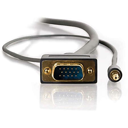 C2G Flexima HD15 UXGA 3.5mm Stereo Audio Monitor Cable 35