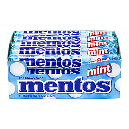 Mentos®, Peppermint, 1.3 Oz, Pack Of 15