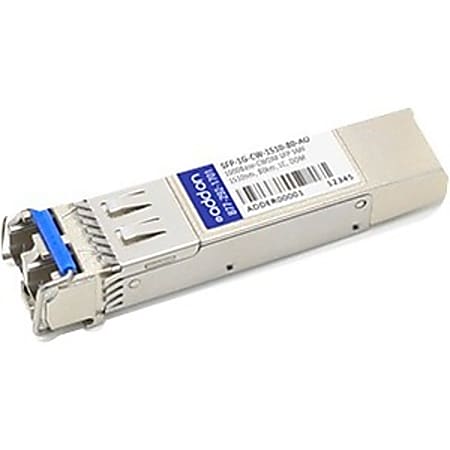 AddOn Arista Networks Compatible TAA Compliant 1000Base-CWDM SFP Transceiver (SMF, 1510nm, 80km, LC, DOM) - 100% compatible and guaranteed to work