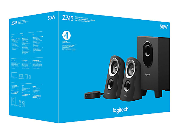 Logitech Z313 3 Piece Speaker System - Office Depot
