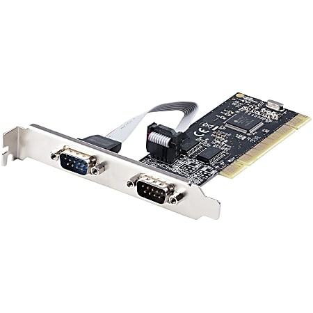 StarTech.com 2-Port PCI RS232 Serial Adapter Card, Dual