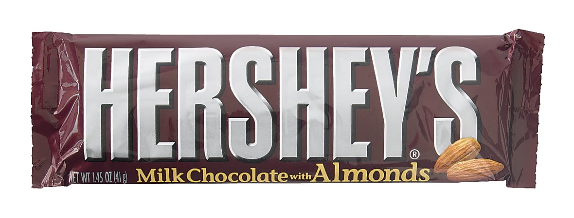 Hershey's® Milk Chocolate With Almonds, 1.45 Oz, Box Of 36