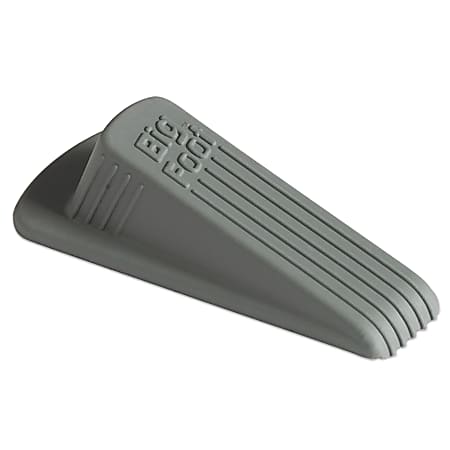 Master Caster® Big Foot® Doorstop, 1 1/4"H x 2"W x 4 3/4"D, Gray
