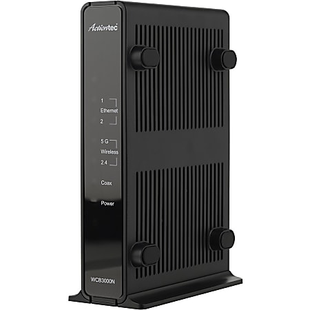 Actiontec WCB3000N01 MoCA Dual-Band Wireless Extender - Retail - 2.40 GHz, 5 GHz - 2 x Network (RJ-45) - Ethernet, Fast Ethernet, Gigabit Ethernet - Desktop, Wall Mountable