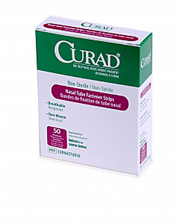 CURAD® Nasogastric Feeding Tube Fasteners, Universal, Tan, Pack Of 50