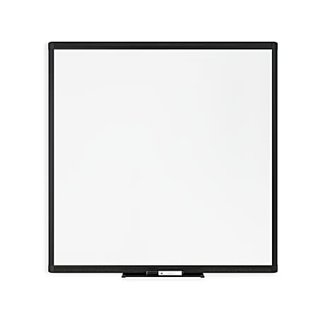 U Brands PINIT Magnetic Dry-Erase Board, 36" X 36", Black Aluminum Frame, Actual Size 35" X 35" (3010U00-01)