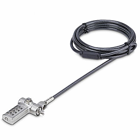 StarTech.com Universal Laptop Lock 6.6ft, Security Cable  - UNIVC4DLAPTOPLOCK