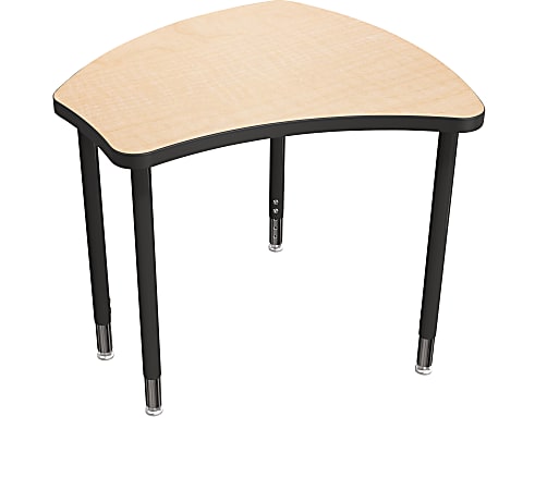 Balt Shapes Desk™ Configurable Student Desking, Fusion Maple/Black